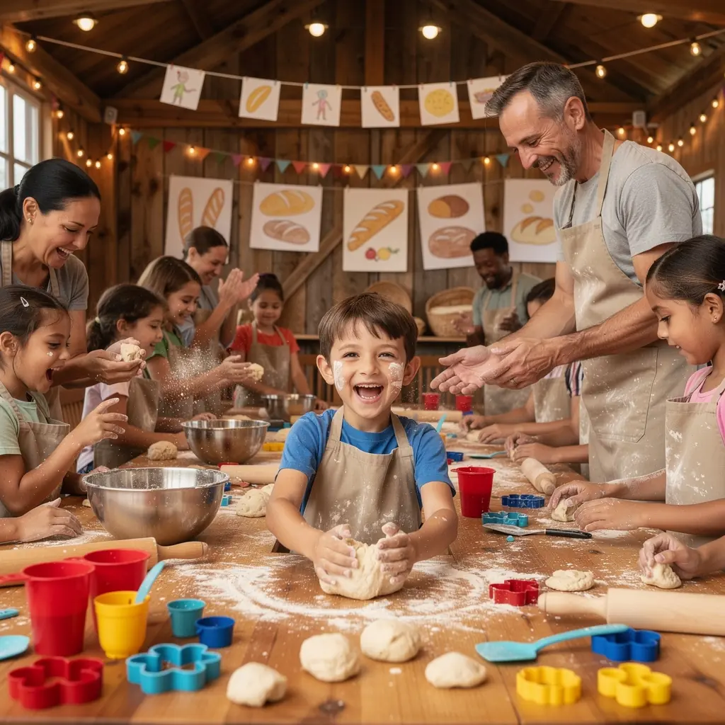 Eine Auswahl an köstlichen Törtchen, dekoriert mit buntem Zuckerguss und frischen Früchten.